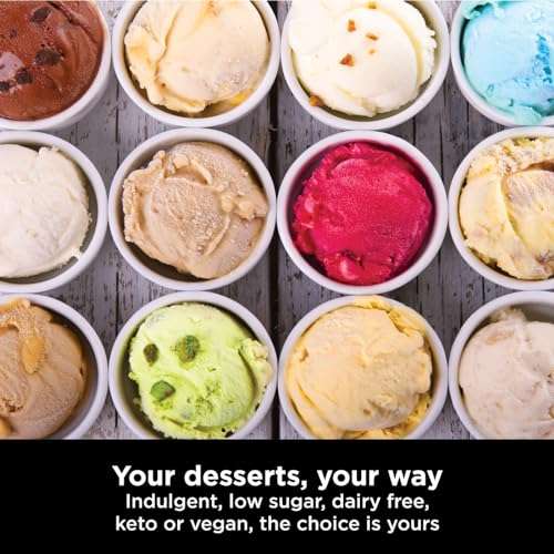 Ninja CREAMi Ice Cream Maker & Frozen Dessert Maker with 3 Tubs, 7 Programs, Black/Silver, NC300UK