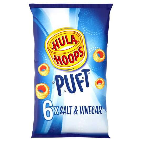 Hula Hoops Puft Beef / Salted + Salt & Vinegar 6x15G - Clubcard Price