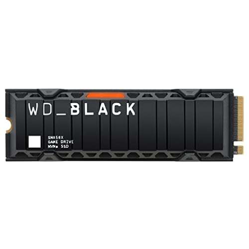 WD_BLACK SN850X 2TB M.2 2280 PCIe Gen4 NVMe SSD with Heatsink up to 7300 MB/s read speed - £179.99 @ Amazon
