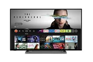 Toshiba UF3D 43 Inch Smart Fire TV 109.2 cm (4K Ultra HD, HDR10, Freeview Play, Prime Video, Netflix, Alexa)