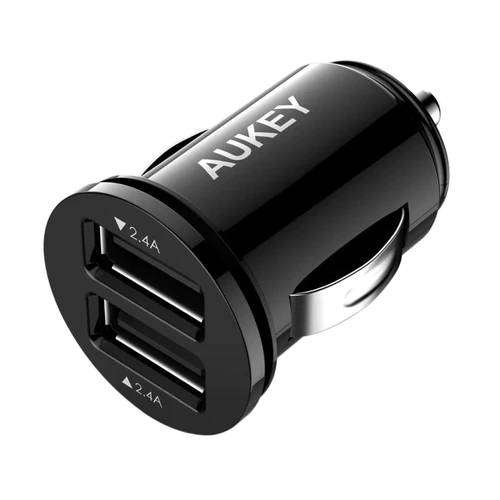 AUKEY CC-S1 24W Dual Port AiQ Car Charger - 2 for £10 delivered (£9.98 each) @ Mymemory