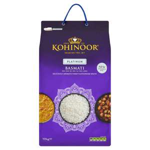 Kohinoor Extra Flavour Basmati Rice 10Kg £16 Clubcard Price @ Tesco