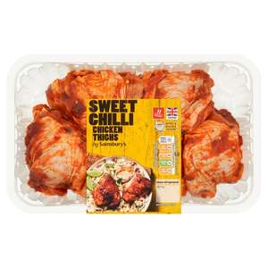 Sainsbury's Sweet Chilli British Chicken Bone in Thighs 900g Nectar Price