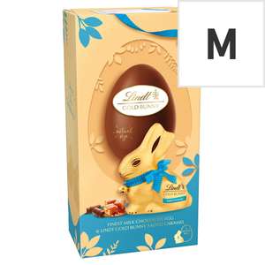 Lindt Milk Chocolate Easter Egg with Gold Bunny Salted Caramel 195g (Swindon)