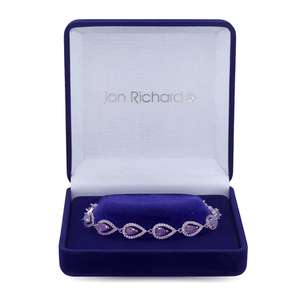 Amethyst bracelet gift boxed £15.75 delivered with first order discount @ Jon Richard