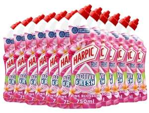 ‎Harpic Active Fresh Toilet Cleaner Gel, Pink Blossom, Pack Of 12 - £13.93 S&S / 20% £10.83
