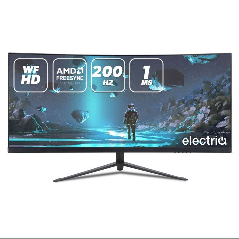 electriq 30" Full HD UltraWide HDR 200Hz Gaming Monitor - £199.97 + £5.99 delivery @ Laptops Direct