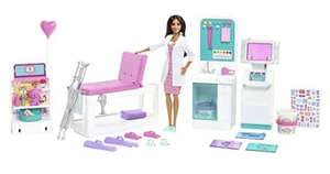 Barbie clinic play set - Brunette Barbie Doctor Doll, 30+ Play Pieces £26.99 @ Amazon