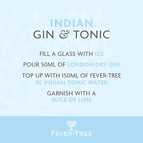 Fever-Tree Refreshingly Light Indian Tonic Water, 150ml, 8 Count (Pack of 3) (Total 24 cans) - £12.11 with S&S