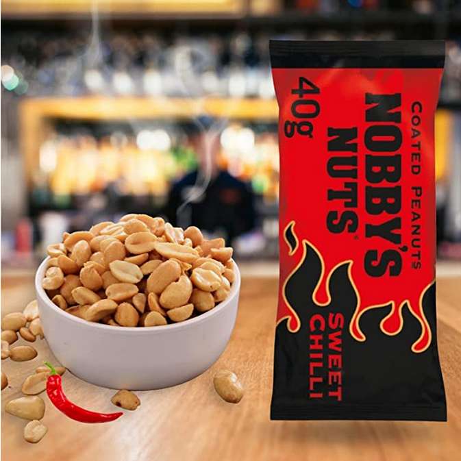 Nobbys Nuts Sweet Chilli 40g 4 for £1 instore @ Heron Foods Halesowen