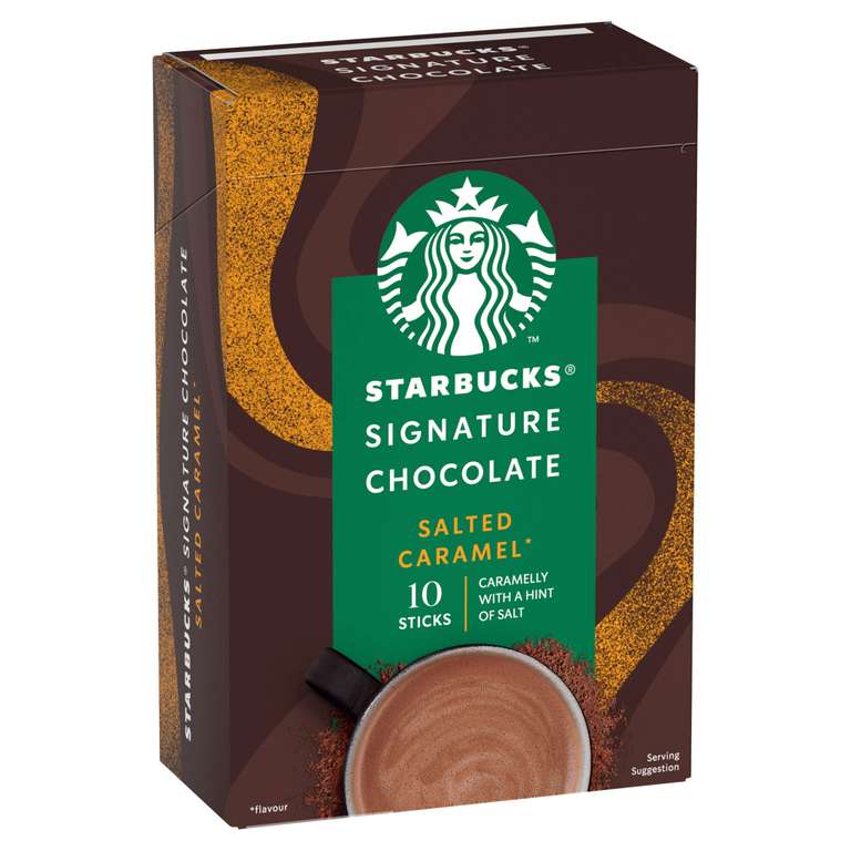Starbucks Salted Caramel Hot Chocolate, 10 X 20g (Pack of 10) 2KG