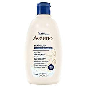 Aveeno Skin Relief Moisturising Body Wash 500ml £4.12 / (£3.71 Subscribe & Save) + 15% Voucher On 1st S&S @ Amazon