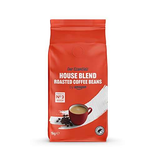 House Blend Coffee Beans, Medium Roast, 2kg (2 of 1kg), Rainforest Alliance Certified S&S £14.95 or £13.19 for 1st order with 10% voucher