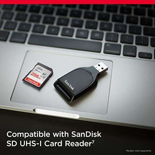 SanDisk 256GB Ultra SDXC card up to 150 MB/s with A1 App Performance UHS-I Class 10 U1 - £24.99 @ Amazon
