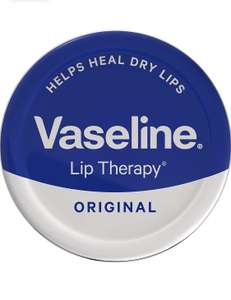 Vaseline Lip Therapy Original Tin, 20g - 89p @ Amazon / Vaseline Lip Therapy Cocoa Butter Tin, 20g - £2.67 for 3 @ Amazon