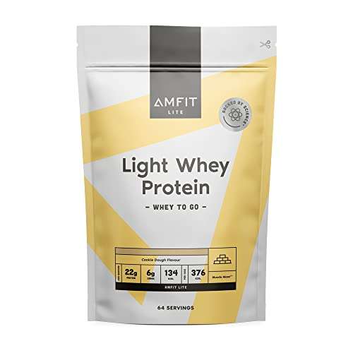 Amfit Nutrition Light Whey Protein, Cookie Dough Flavour, 2.27kg - £24.11 / £22.90 Subscribe & Save @ Amazon