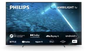 PHILIPS 48OLED707/12 48" OLED 4K Smart 3-Sided Ambilight TV (120Hz/HDMI 2.1) @ Curry’s Business
