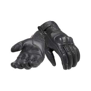 Harleston Leather Motorcycle Gloves with D3O Protective Knuckles