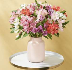 AMAZING ALSTROEMERIA Flower Bouquet £15 with code + free delivery @ Flying Flowers