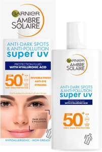Garnier Ambre Solaire Super UV SPF50+ Sunscreen £6.49 in store @ Savers (Hemel Hempstead)