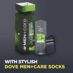 DOVE MEN + CARE Extra Fresh Body Wash & Socks Gift Set 3-in-1 hair, face & body wash and socks in a stylish box perfect gifts for him
