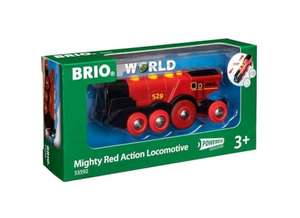 BRIO Mighty Red Locomotive Battery Powered Toy Train for Kids Age 3 Years Up - Railway Set Accessories & Add Ons