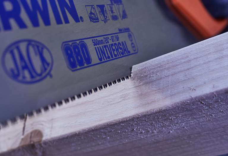 Irwin Jack Plus 880 Universal Handsaw 20'' (500mm) 8TPI - W/Voucher