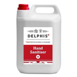 Delphis Eco Hand Sanitiser Refill 5L - £5 (Free Click & Collect / £4.95 Delivery) @ Robert Dyas