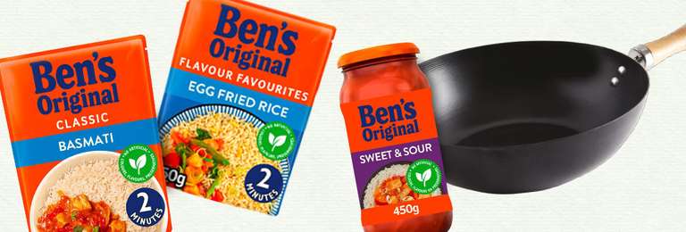 Chinese New Year deal - Any 3 Ben's Products + Free Wok £5 @ iceland