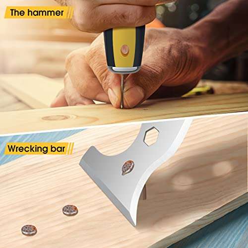 Scraper Tool, Stainless Steel 13-in-1 Painters Tool, Professional Multi Paint Stripper Tool £6.79 @Amazon