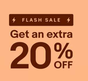 Flash Sale - get an extra 20% Off the up to 70% Off Brand Outlet includes, Joules River island, Superdry, fila, Berghaus etc @ eBay