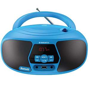 Majority/Oakcastle CD Boombox with bluetooth BX.200 in blue with voucher - iZilla FBA