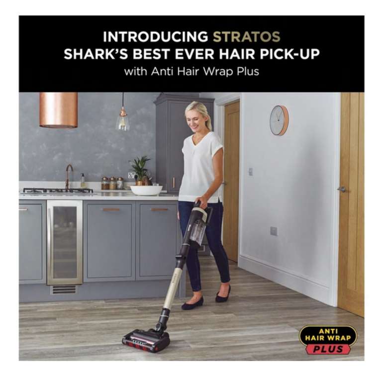 SHARK Stratos Anti Hair Wrap Plus with Pet Tool IZ400UKT Cordless Vacuum Cleaner - Copper £329 @ Currys