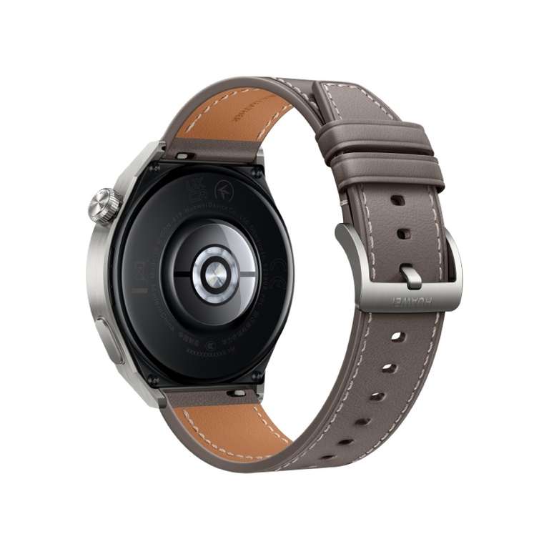 HUAWEI WATCH GT 3 Pro Titanium body 46mm with ECG feature (Grey Leather or Black Fluoroelastomer strap) with code