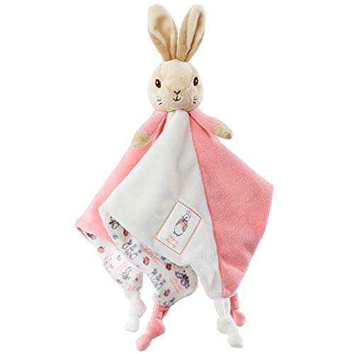 Official Beatrix Potter Flopsy Bunny Comfort Blanket - Peter Rabbit Soft Toy Comforter - £8.50 @ Amazon