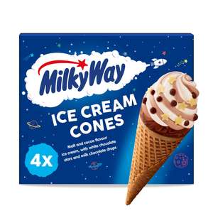 Milky Way Ice Cream Cones 4 x 130ml