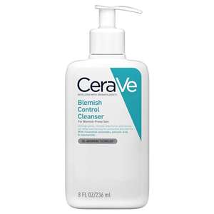CeraVe Blemish Control Face Cleanser With 2% Salicylic Acid & Niacinamide Blemish-Prone Skin 236ml With Voucher (£8.15/£7.11 on S&S+Voucher)