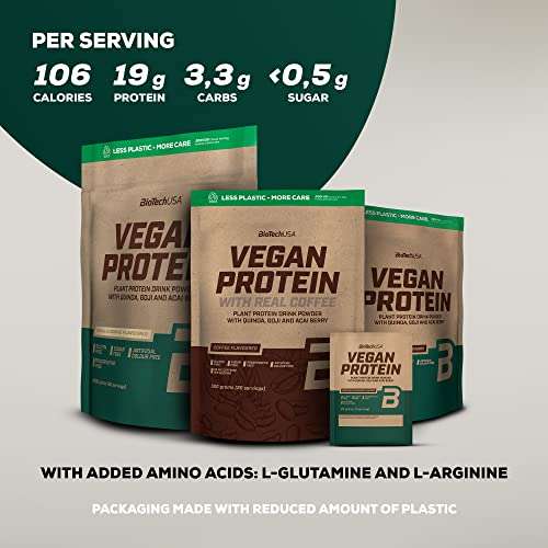 BioTechUSA Vegan Protein 500g ( £6.22/kg ) Forest Fruit Usually dispatched within 1 to 2 months