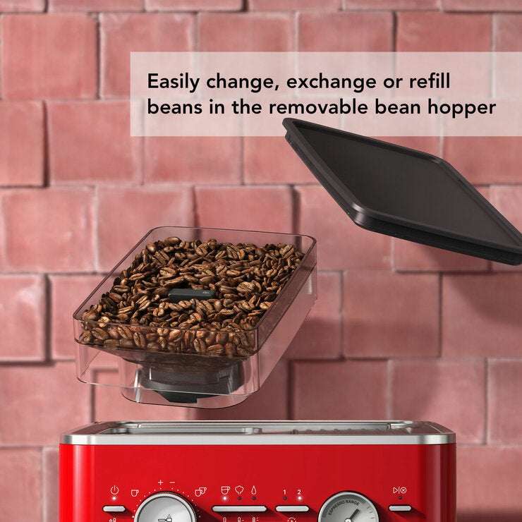KitchenAid Semi Auto Espresso Machine With Burr Grinder - 5KES6551BCA £ ...