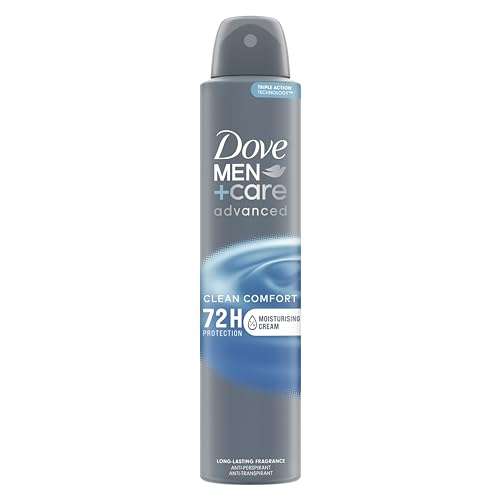 Dove Men+ Care 72hr Advanced Antiperspirant Deodorant 200ml (£1.90 S&S)