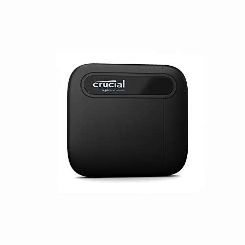 Crucial X6 1TB Portable SSD - Up to 800MB/s - PC and Mac - USB 3.2 USB-C External Solid State Drive £69.98 @ Amazon