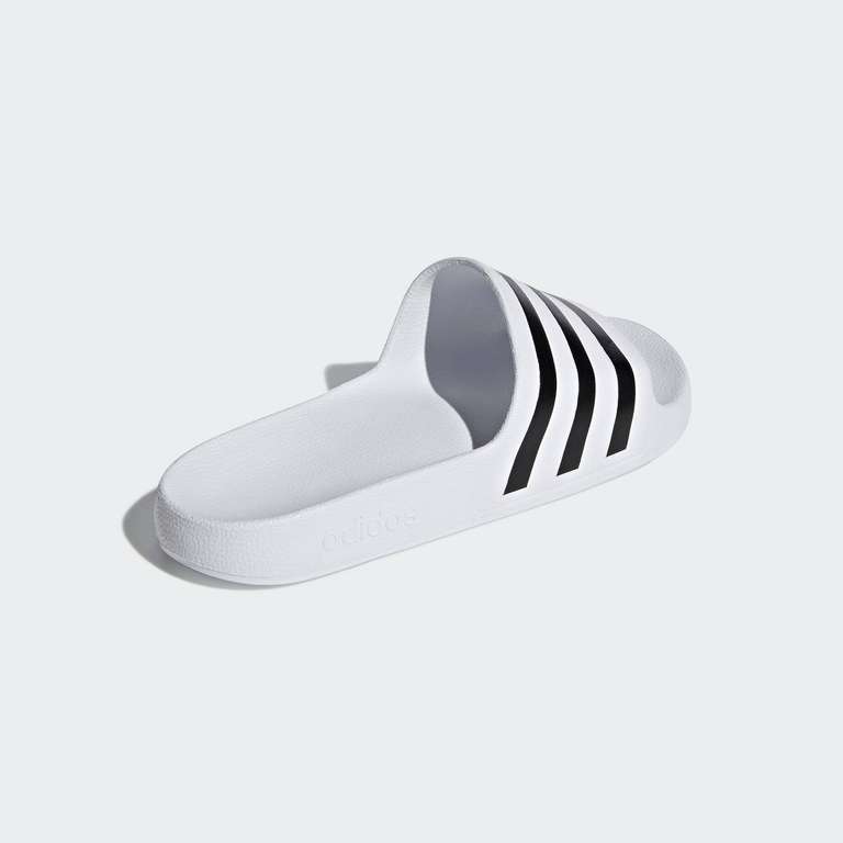 Adidas Unisex's Adilette Aqua Slide Sandal (Ftwr White Core Black Ftwr White)
