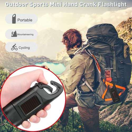 Wind Up Torch,Led Torch,Hand Crank Torch Rechargeable Sold by NSTA TRADING - FBA