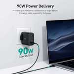 Aukey PA-B6S Omnia 90W 3-Port MacBook Pro Charger GaN Fast Technology USB-C - White - £25.98 With Code Delivered @ MyMemory