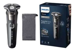 Philips Wet & Dry Electric Shaver Series 5000 with Pop-up Trimmer, Soft Case and Full LED Display – S5887/10
