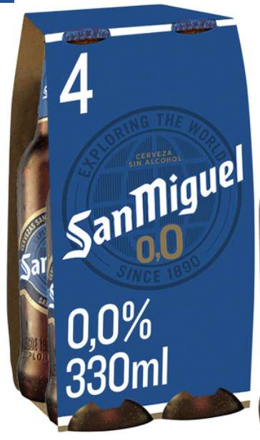 San Miguel 0,0% Non Alcoholic 4x330ml - 94p Instore @ Co-op (Leigh Broadway)
