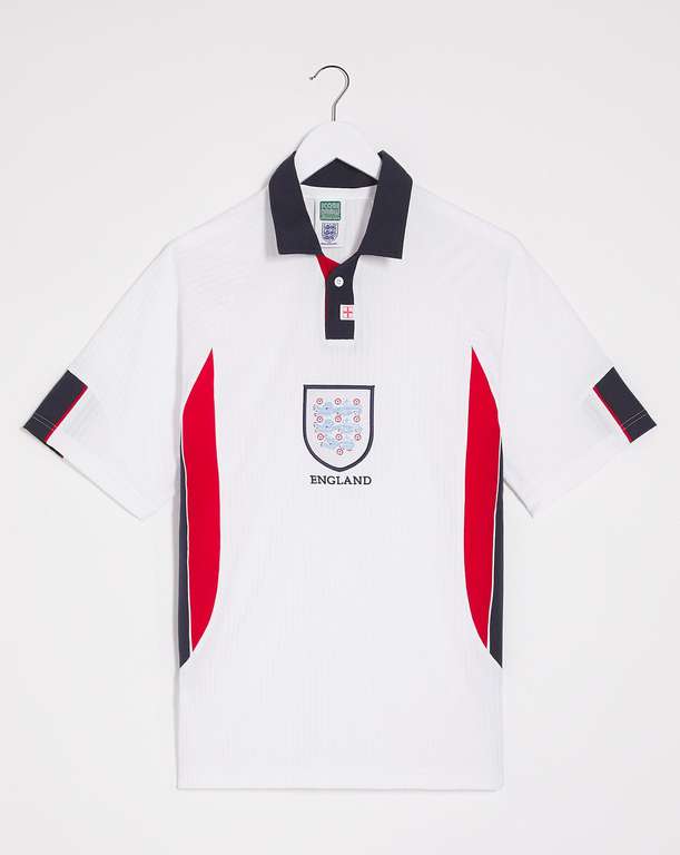 England Retro Football Shirts Lots Of Sizes / Styles - £20 + Free Delivery @ Jacamo