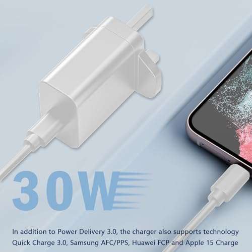 Bouge 30W PD Charger, 1.5m Type C Cable Included - Sold By Bouge-UK FBA
