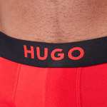 Hugo Logo-Waistband Stretch Trunks 2-Pack Black/ Red (LARGE ONLY LEFT) See discription for sizes/price