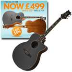 PRS SE A20E Black Top Acoustic Guitar - Solid Mahogany Top / Bone Nut & Saddle / Gig Bag - £499 Delivered @ GuitarGuitar